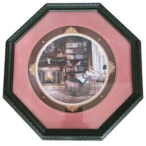 Trisha Romance "The Christmas Story" Framed Collector Plate No. 11485